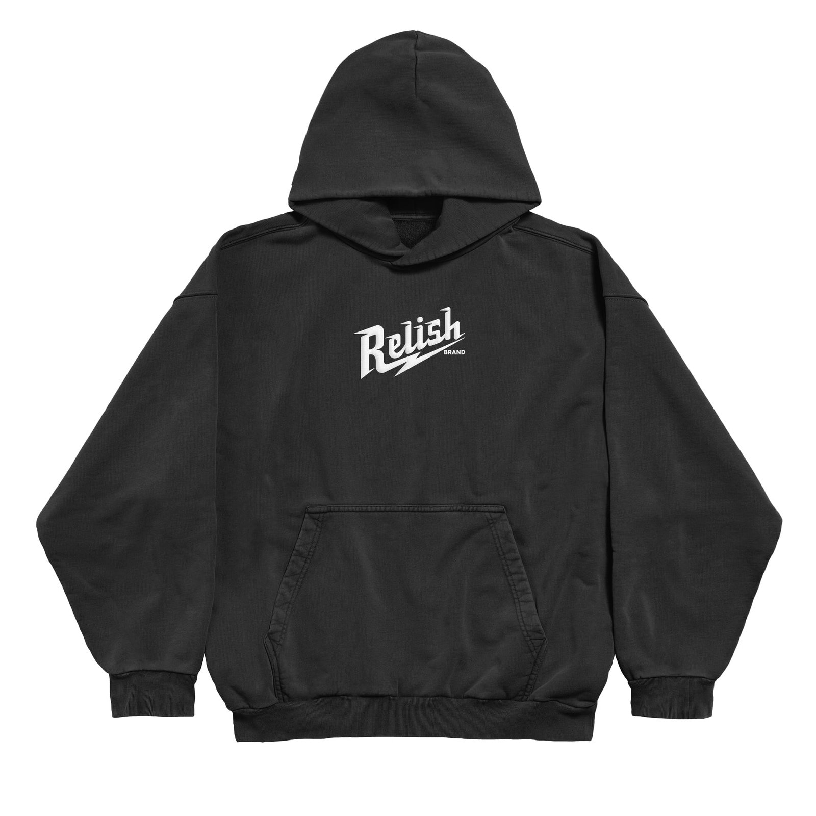 target: rats puff print on heavyweight hoodie black target: rats puff print on heavyweight hoodie black