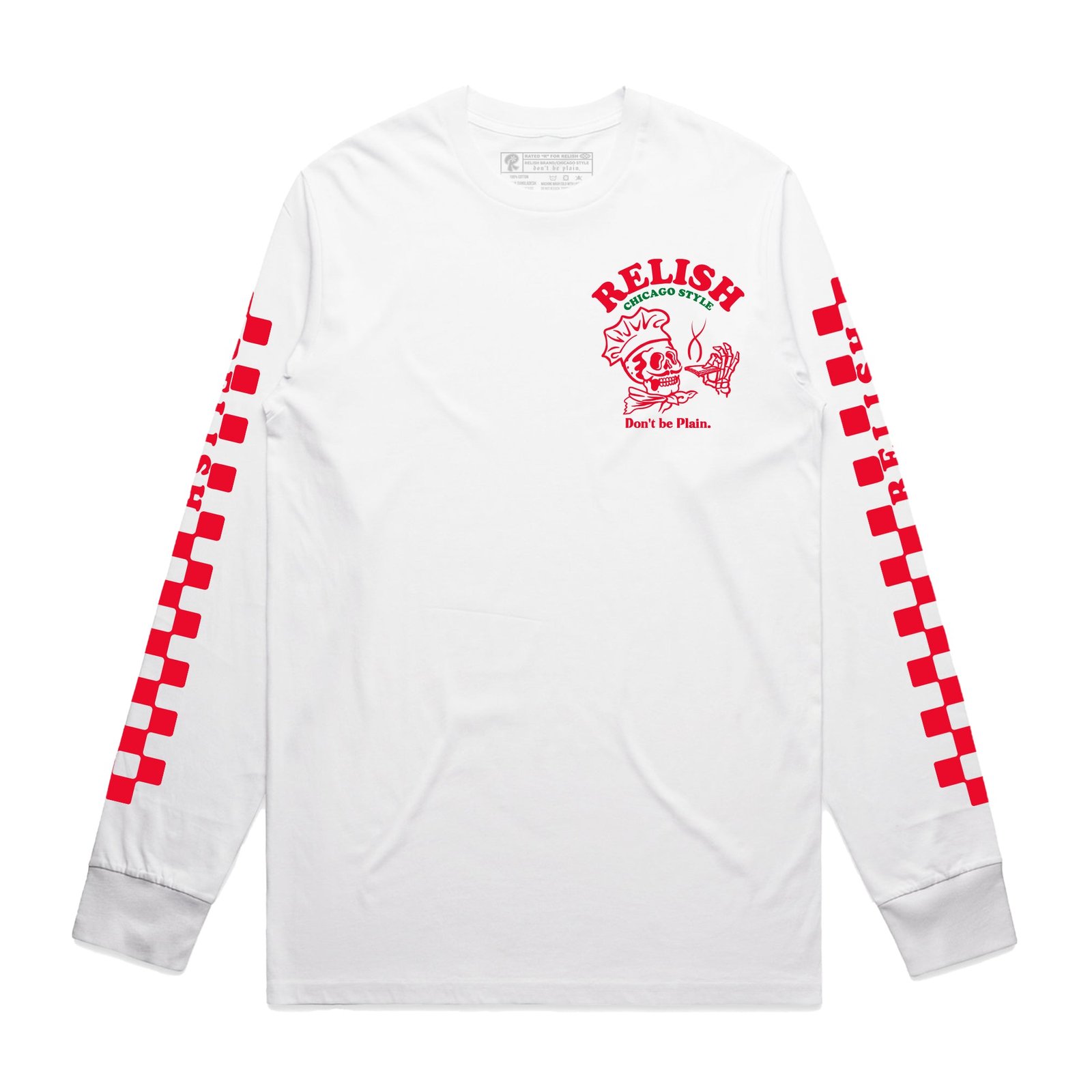 chicago pizza deep dish or tavern style? garment dyed long sleeve